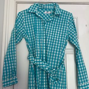 Never worn Vineyard Vines girls gingham dress